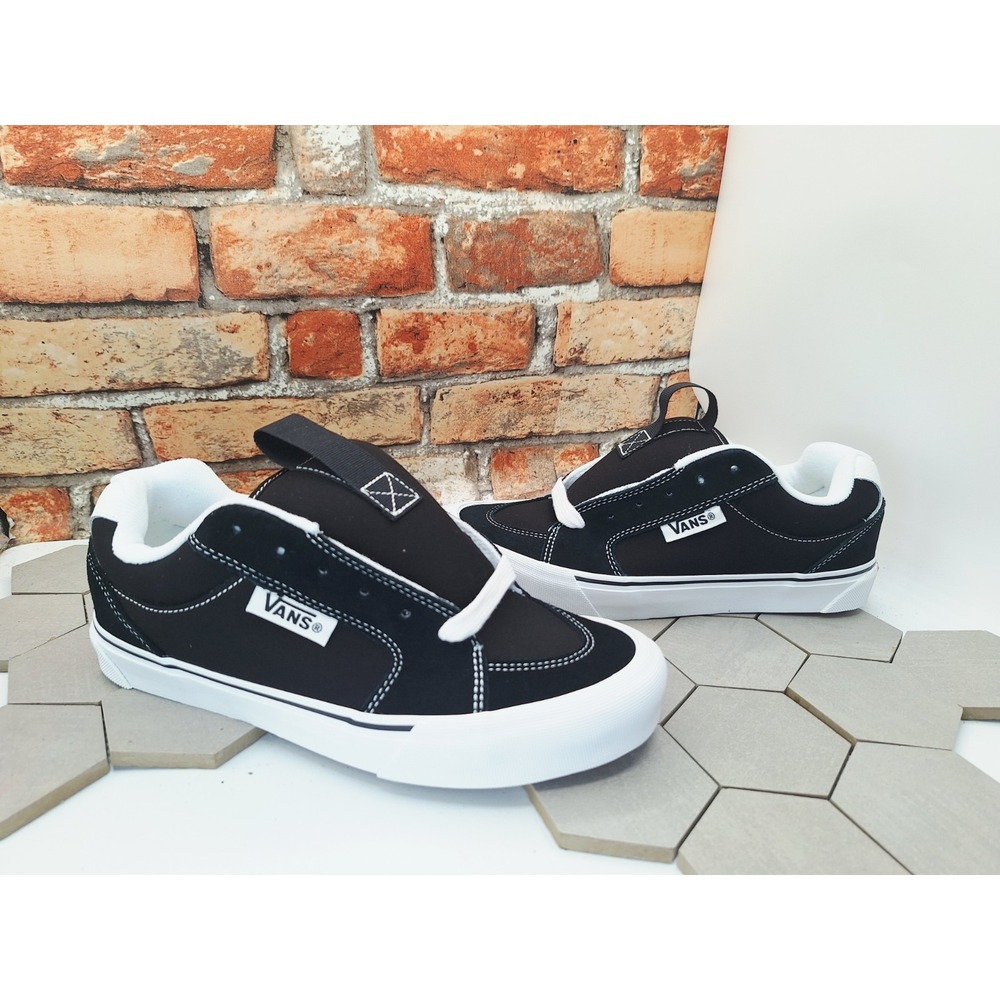 Vans Chukka Push Black White Skate Shoes Men's Sz 10 Old Knu Skool Skate